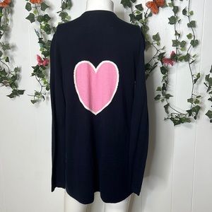 Talbots heart cardigan sweater S